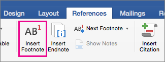 word for mac footnote going to next page